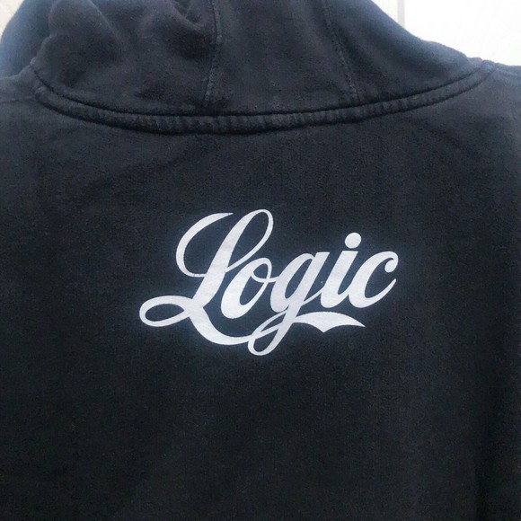 Logic Adult Large "EVERYBODY" Pullover Hoodie, Black - Picture 4 of 6